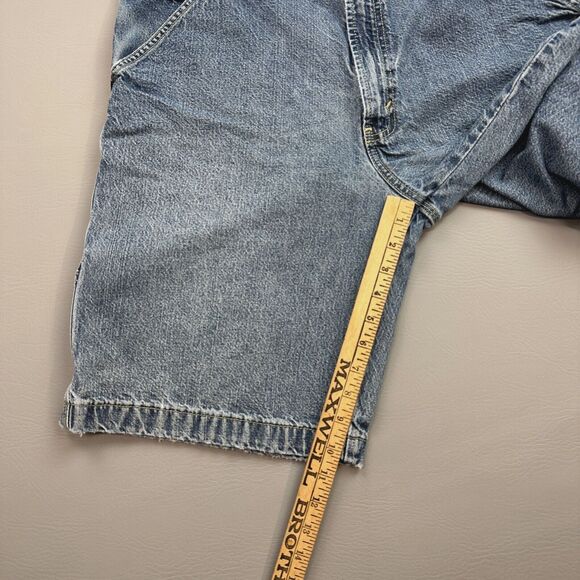 Levi Strauss Signature Jean Shorts Mens 34 Carpenter Baggy Skate Grunge Jort Y2K - Picture 2 of 11